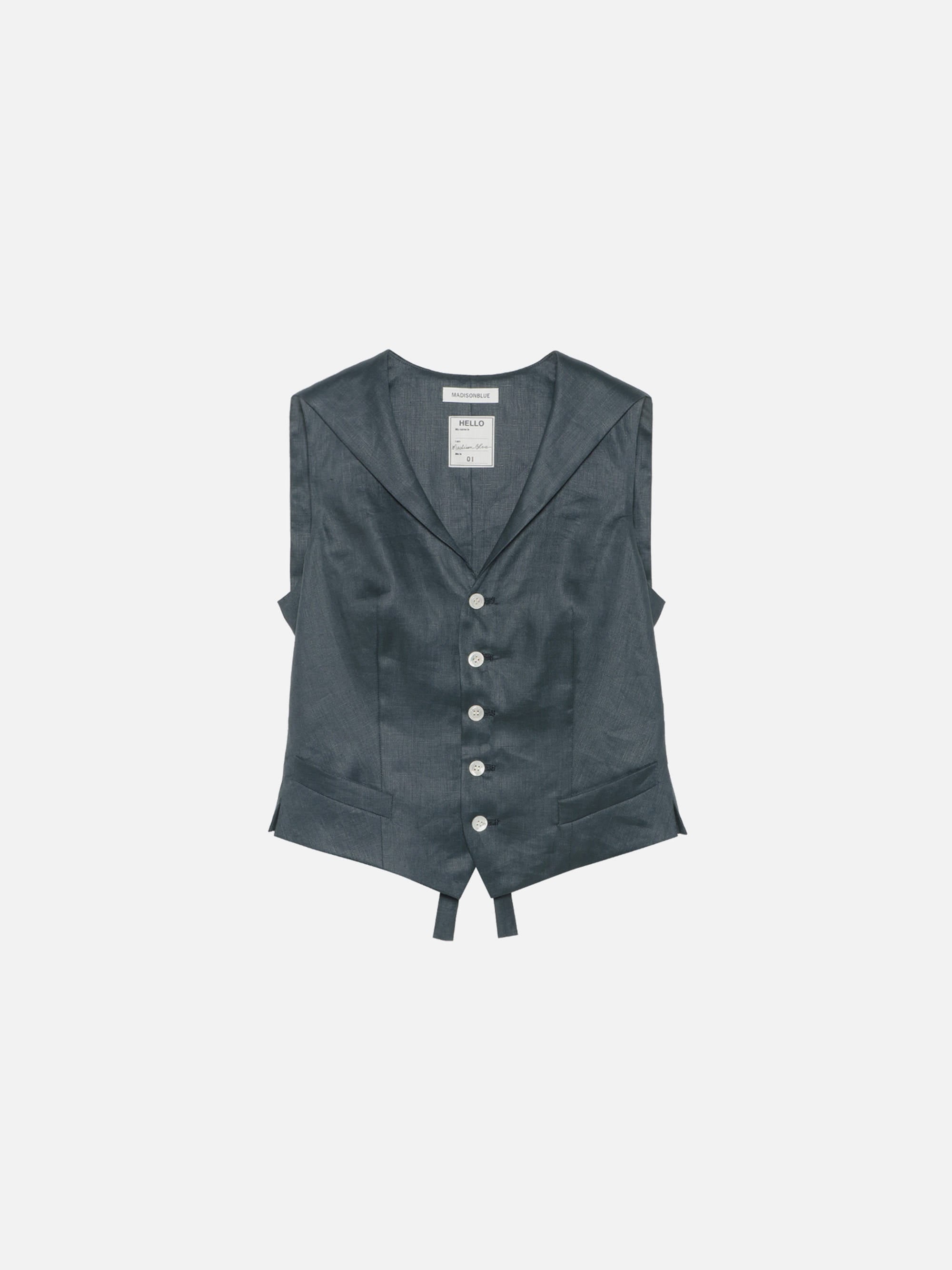 マディソンブルー　リネン　ベスト SAILOR VEST LINEN | MADISONBLUE｜マディソンブルー公式サイト