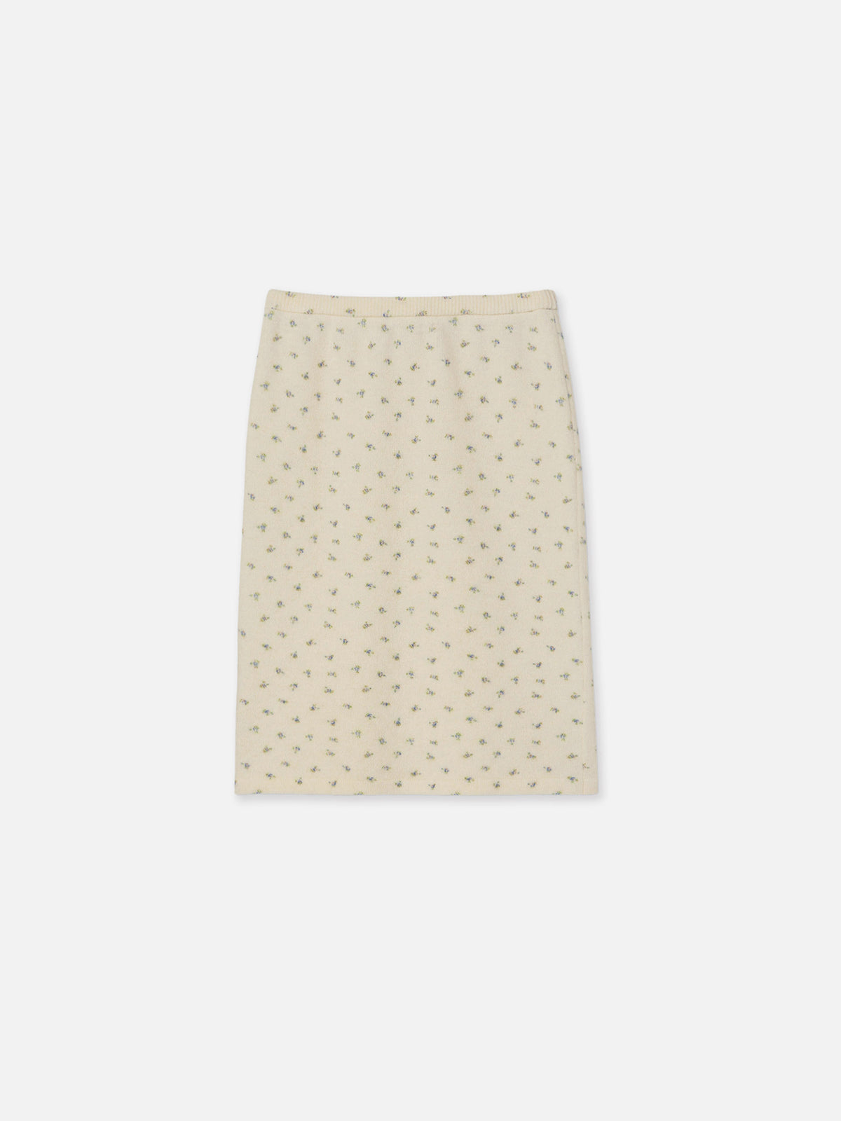 FLOWER PRINT A-LINE SKIRT