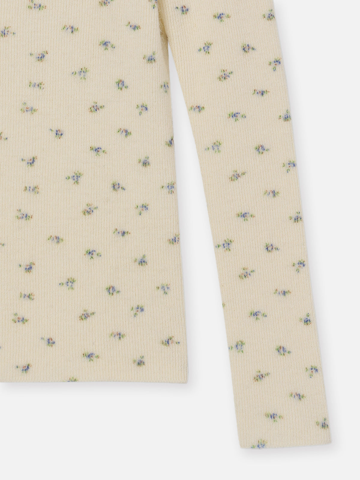 FLOWER PRINT BOAT NECK PO