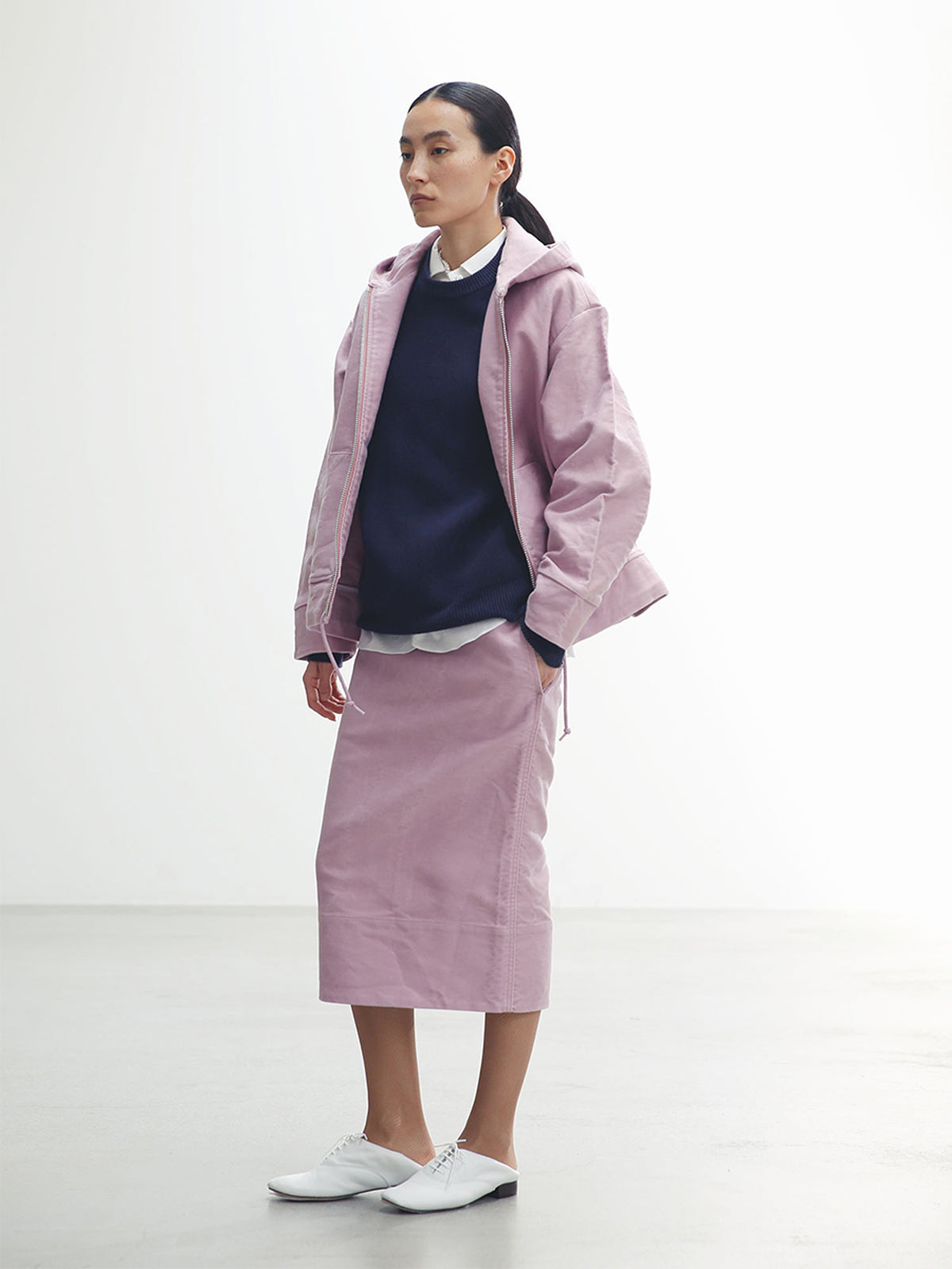 SOFIE TIGHT LONG SKIRT MOLESKIN