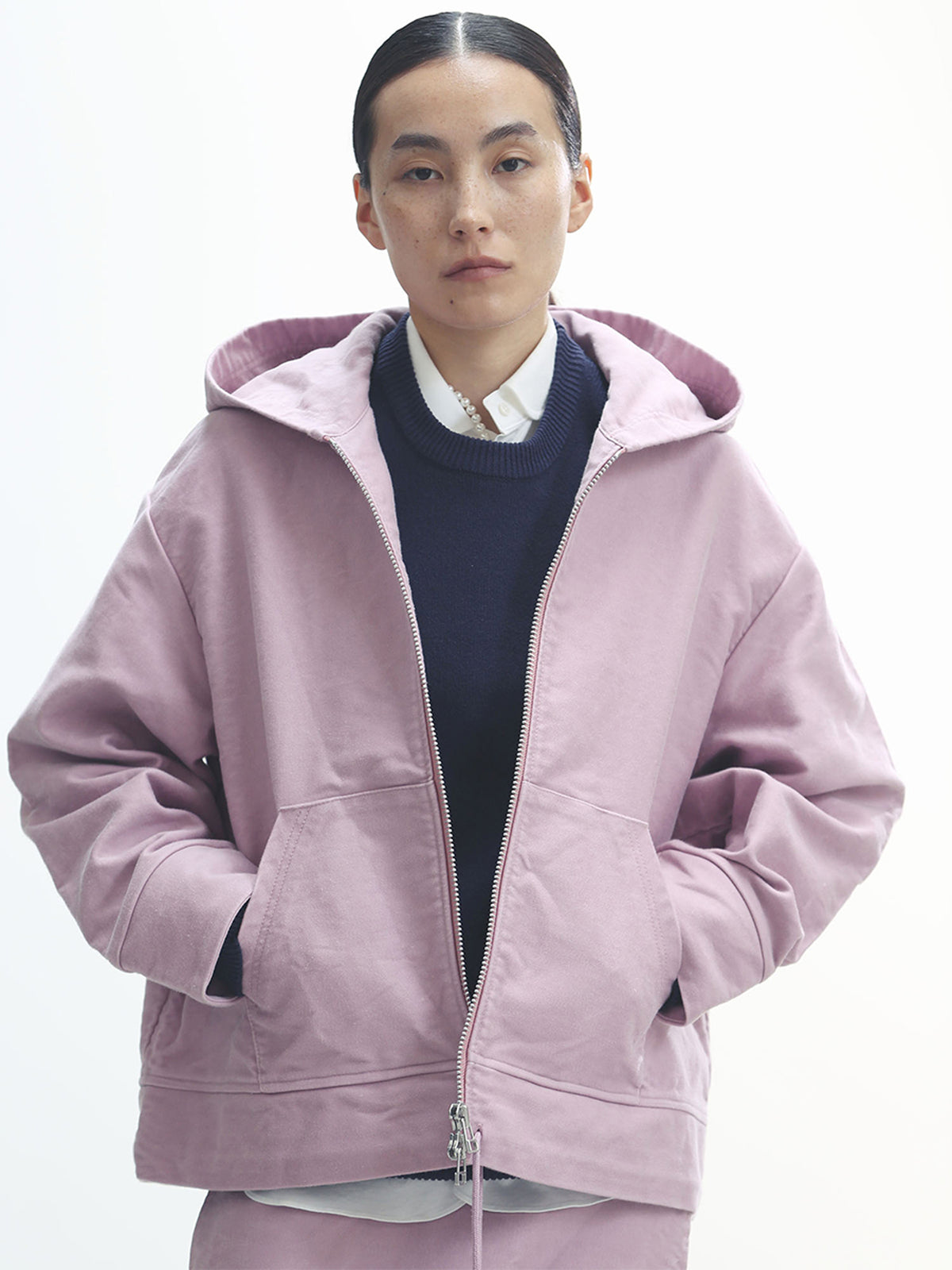 ZIP UP HOODIE MOLESKIN