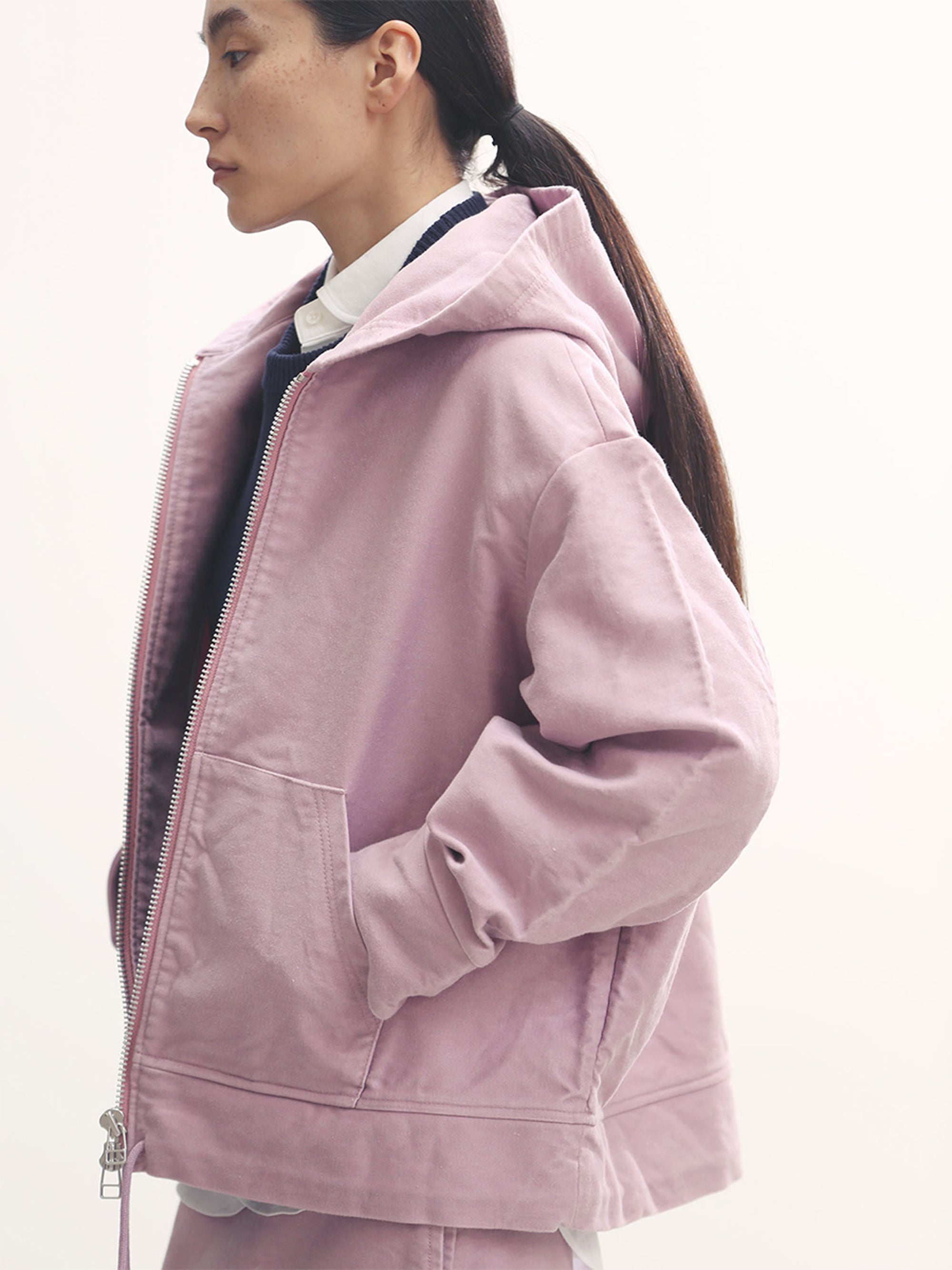 ZIP UP HOODIE MOLESKIN | MADISONBLUE｜マディソンブルー公式サイト