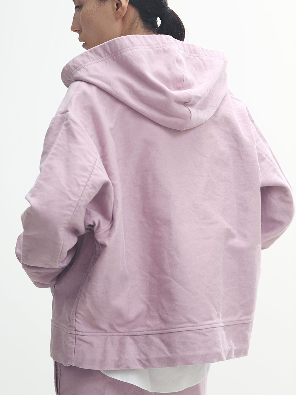 ZIP UP HOODIE MOLESKIN