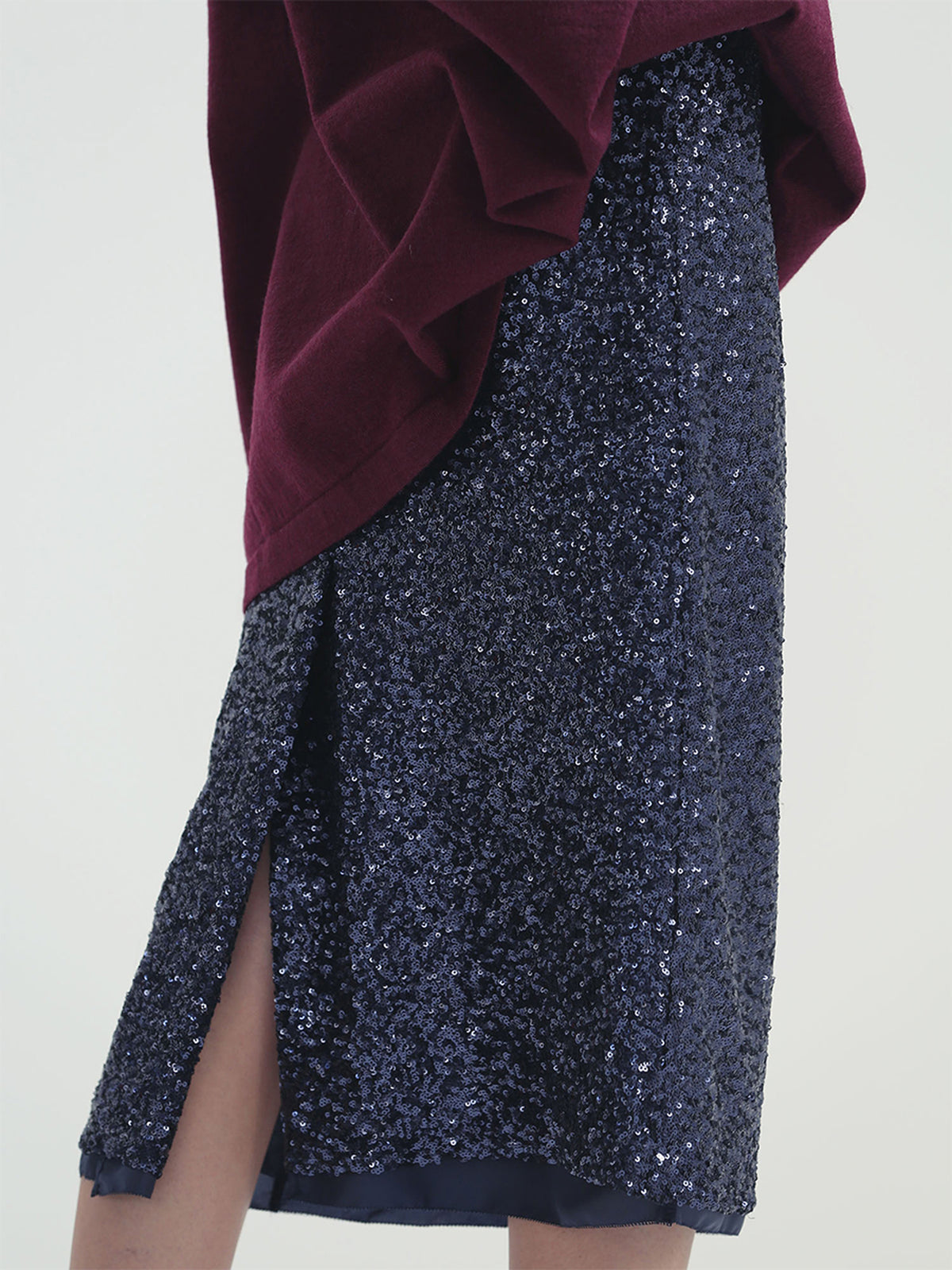 LOW WAIST STRAIGHT SK SPANGLE