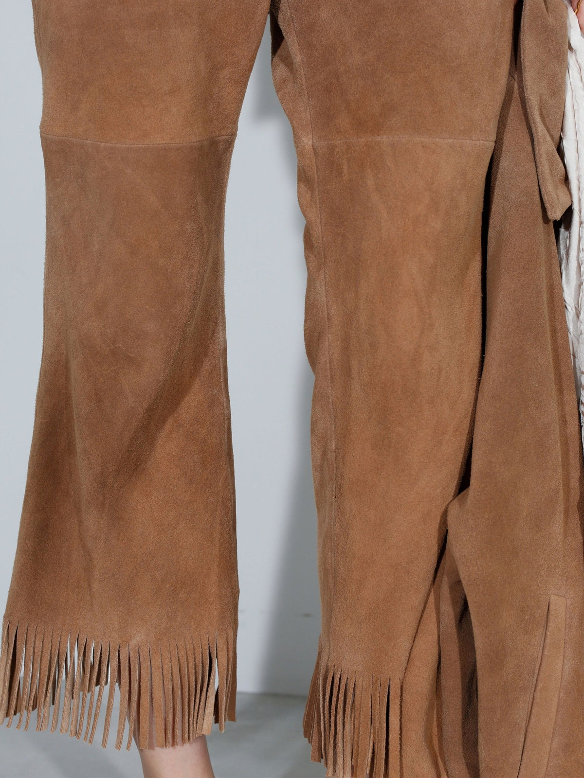 FRINGE PANTS SUEDE