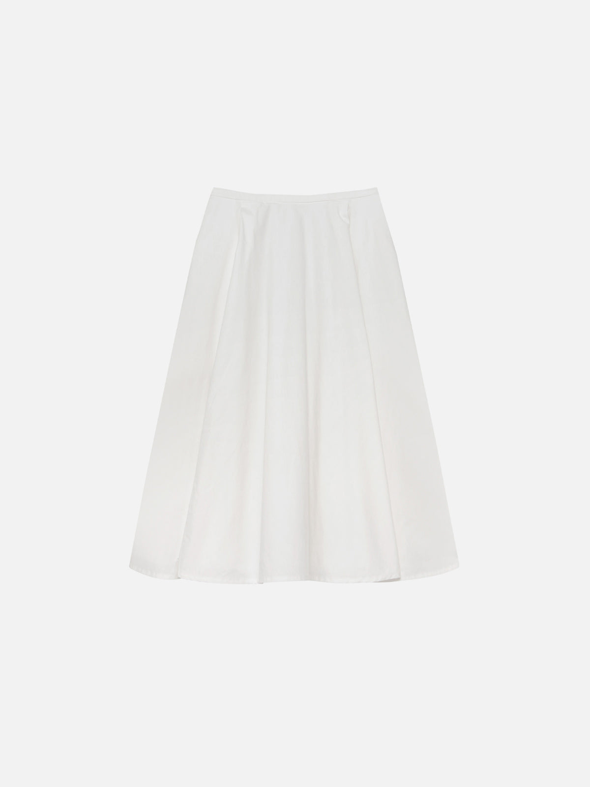 TUCKED MI-MOLLET FLARE SKIRT
