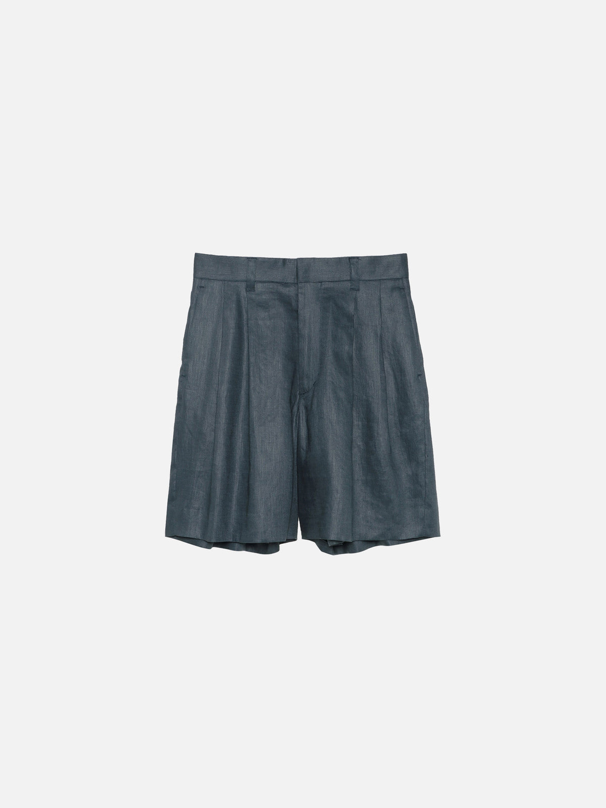 WIDE TUCK SHORTS LINEN