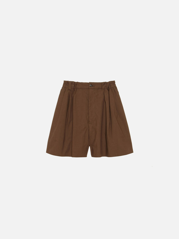 VOLUME GATHER SHORTS TYPEWRITER