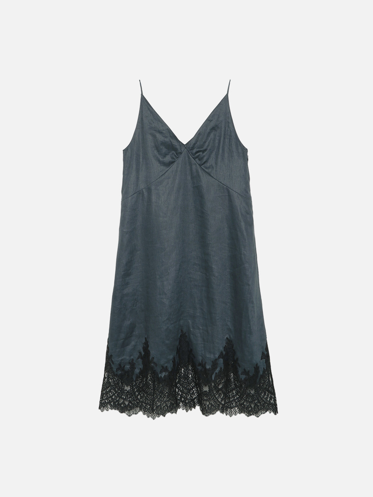 ROBE LIN DENTELLE VOLUME