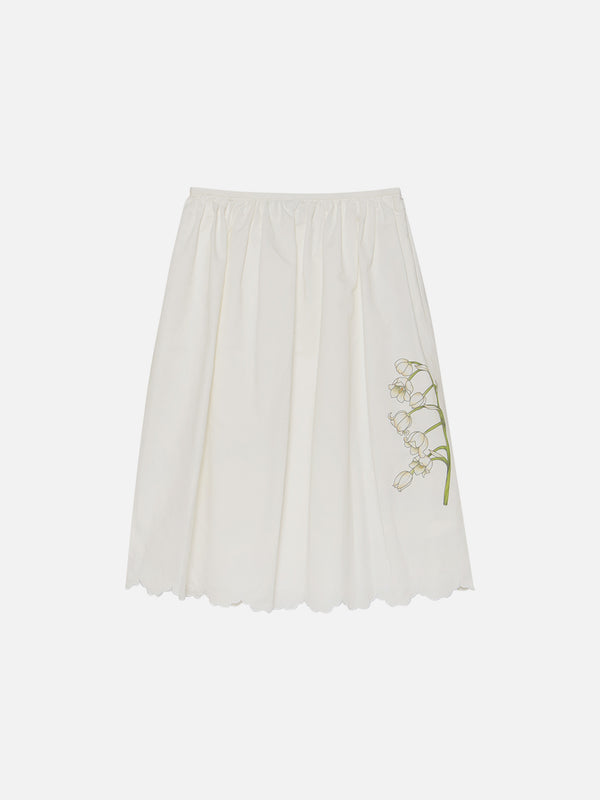 GATHER SKIRT MUGEUET C/LI