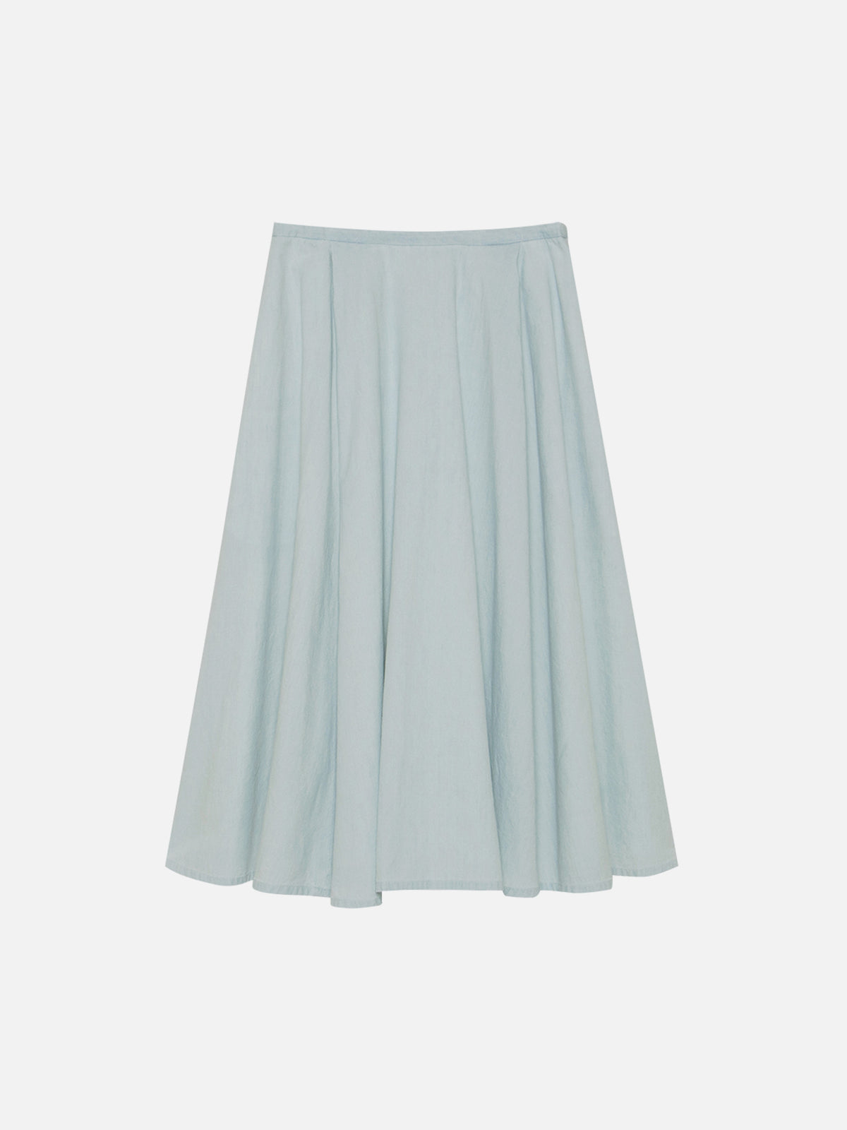 PUFF KNEE LENGTH SKIRT CHAMBRAY (VW)