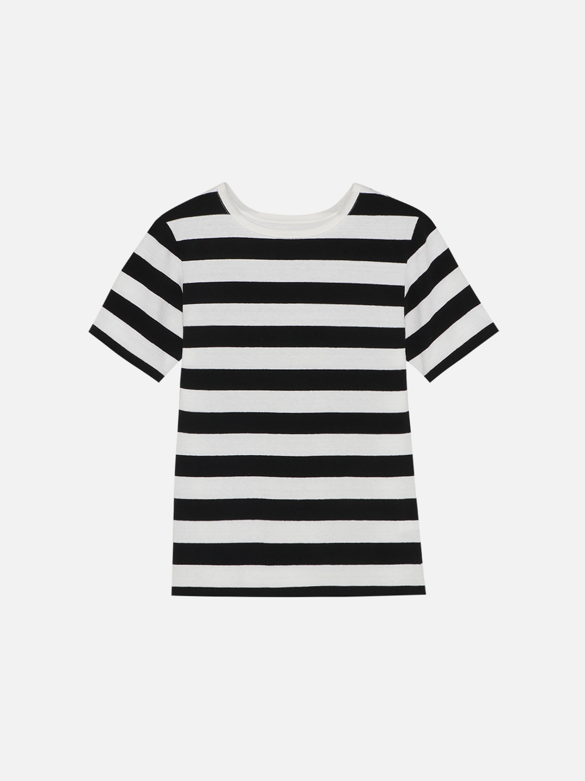 CREWNECK TEE COTTON BORDER | MADISONBLUE｜マディソンブルー公式サイト