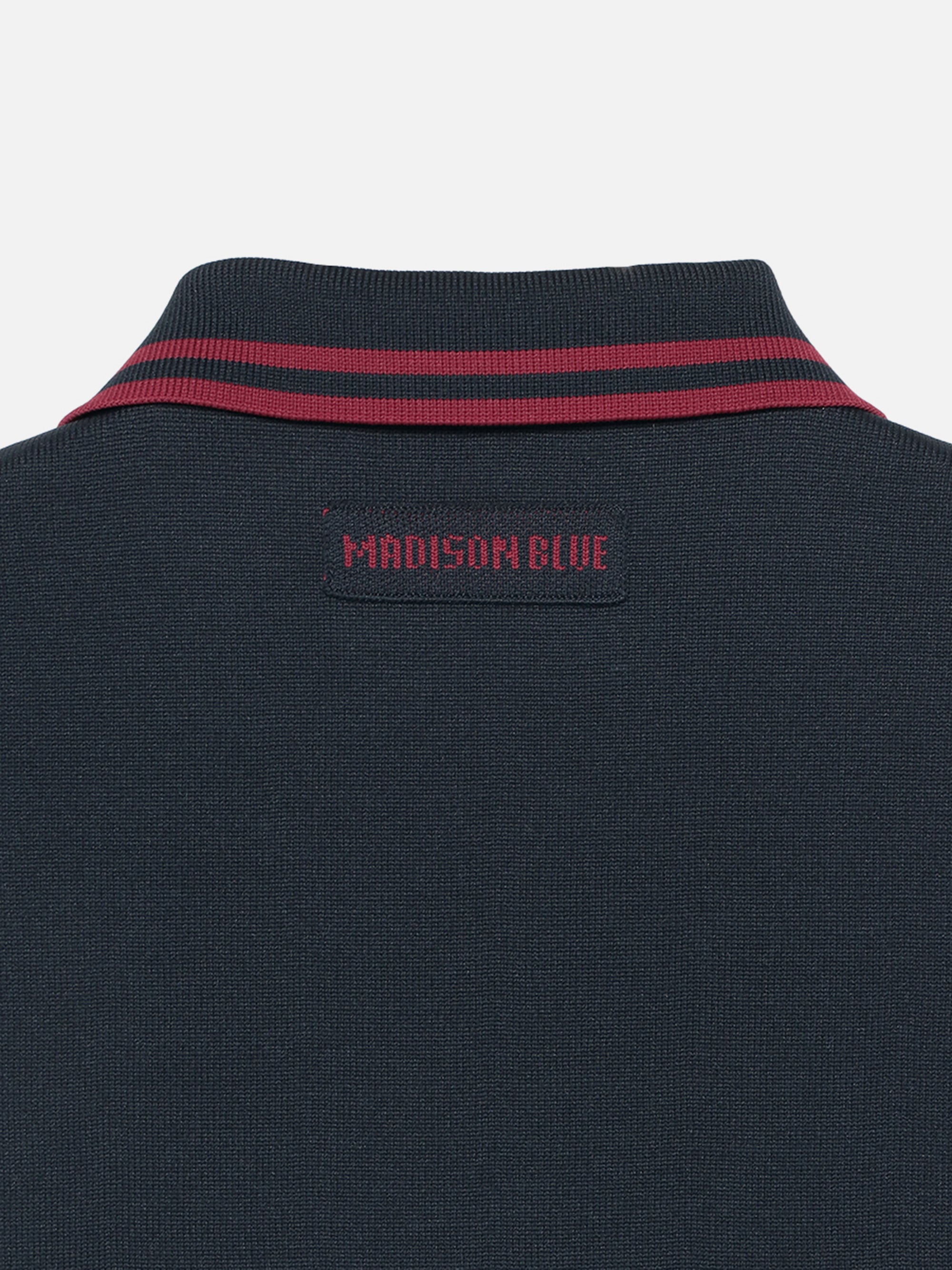 DOUBLE STRIPE COLLAR POLO KNIT | MADISONBLUE｜マディソンブルー公式