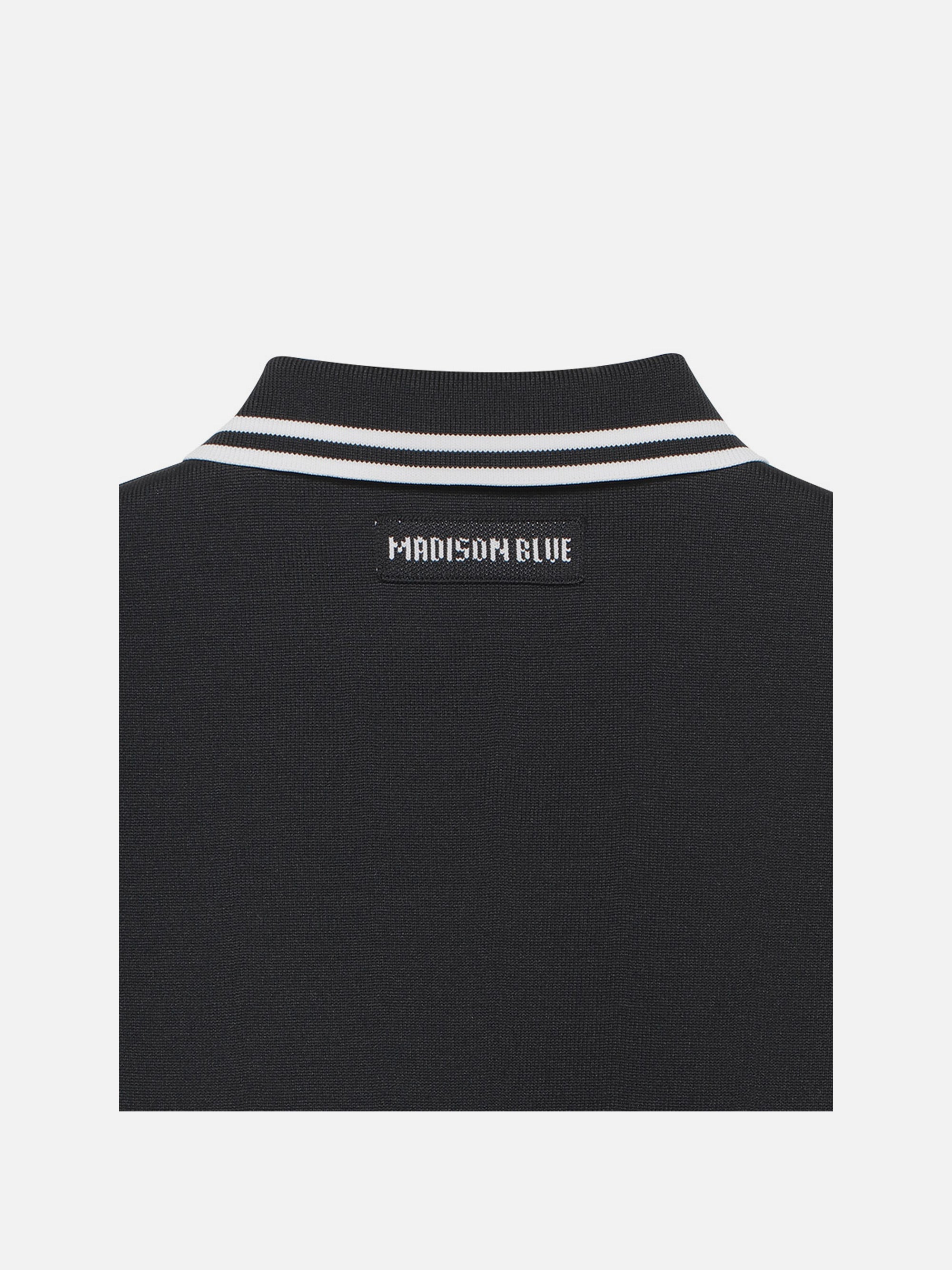 DOUBLE STRIPE COLLAR POLO KNIT | MADISONBLUE｜マディソンブルー公式