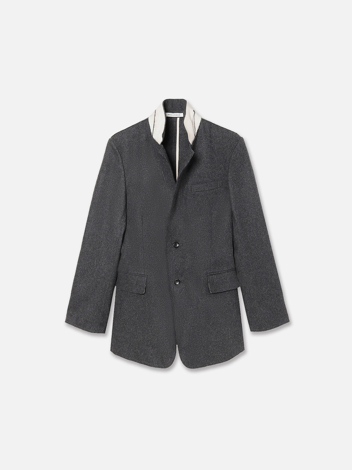 VESTE UNIE À COL MONTANT HOMME