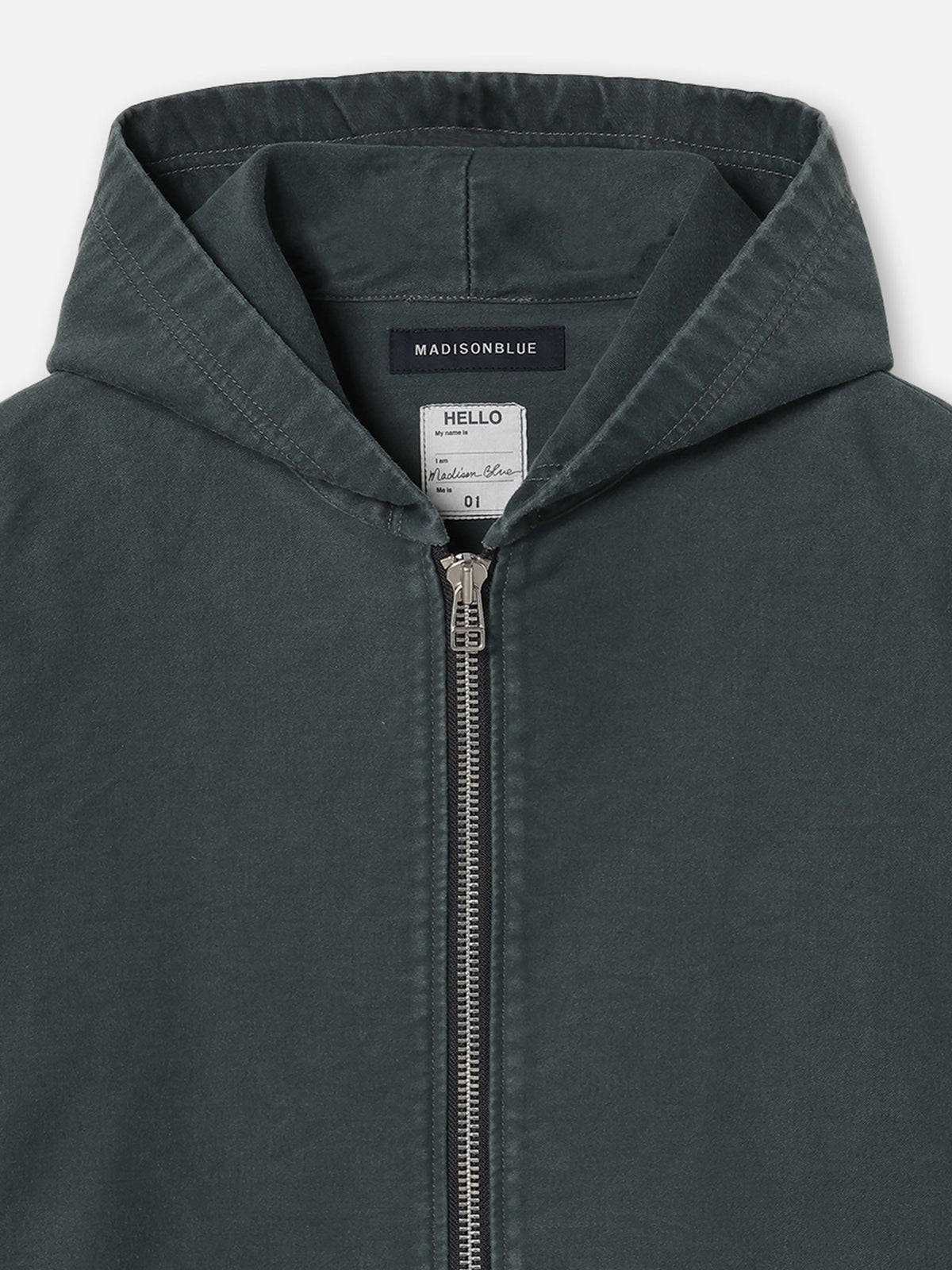 ZIP UP HOODIE MOLESKIN