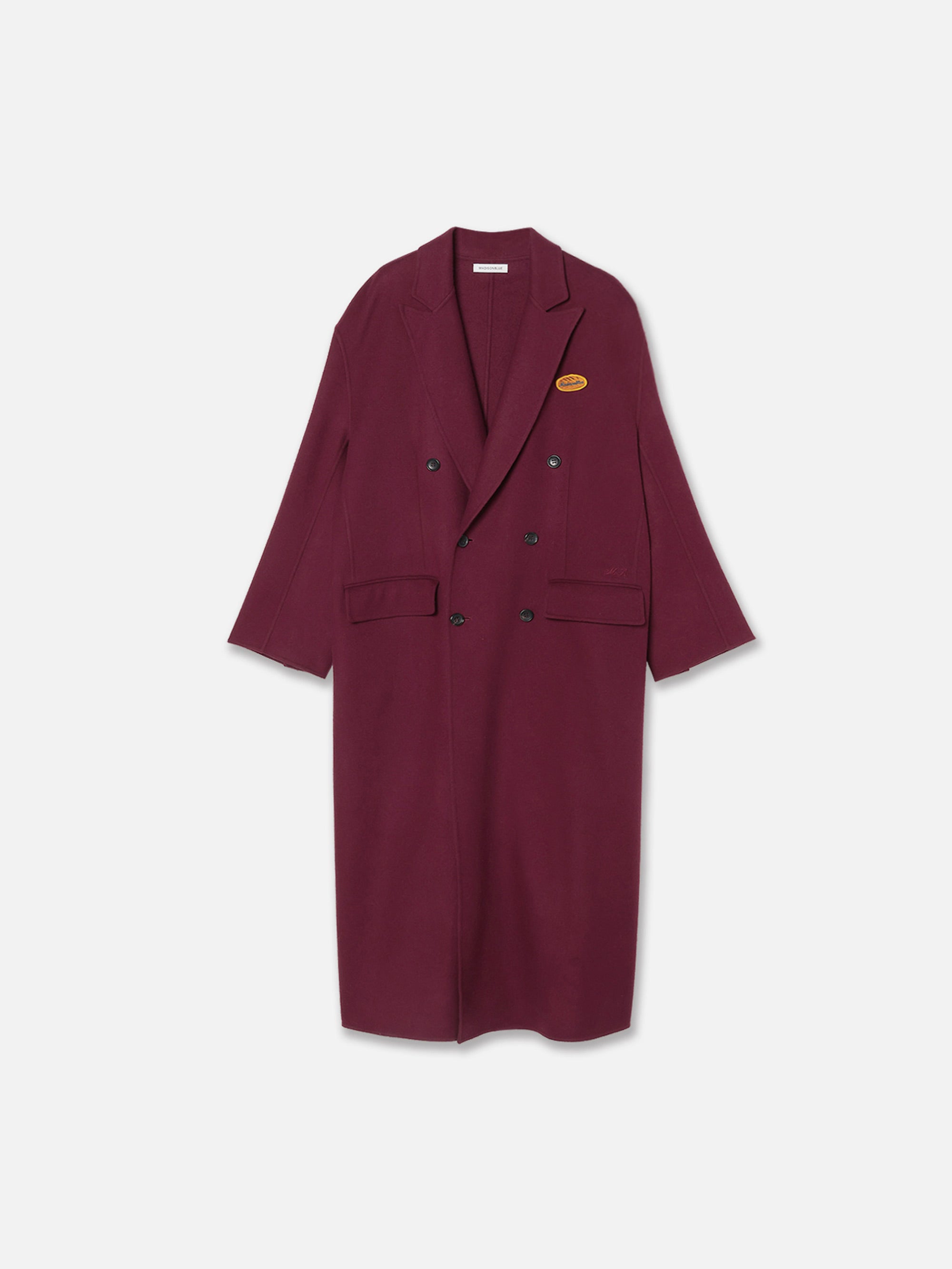 シ*ウ様 【期間限定】アバハウス カーコート M ワインレッド カスタム品 クリ RV DOUBLE BUTTON LONG COAT | MADISONBLUE｜マディソンブルー公式サイト