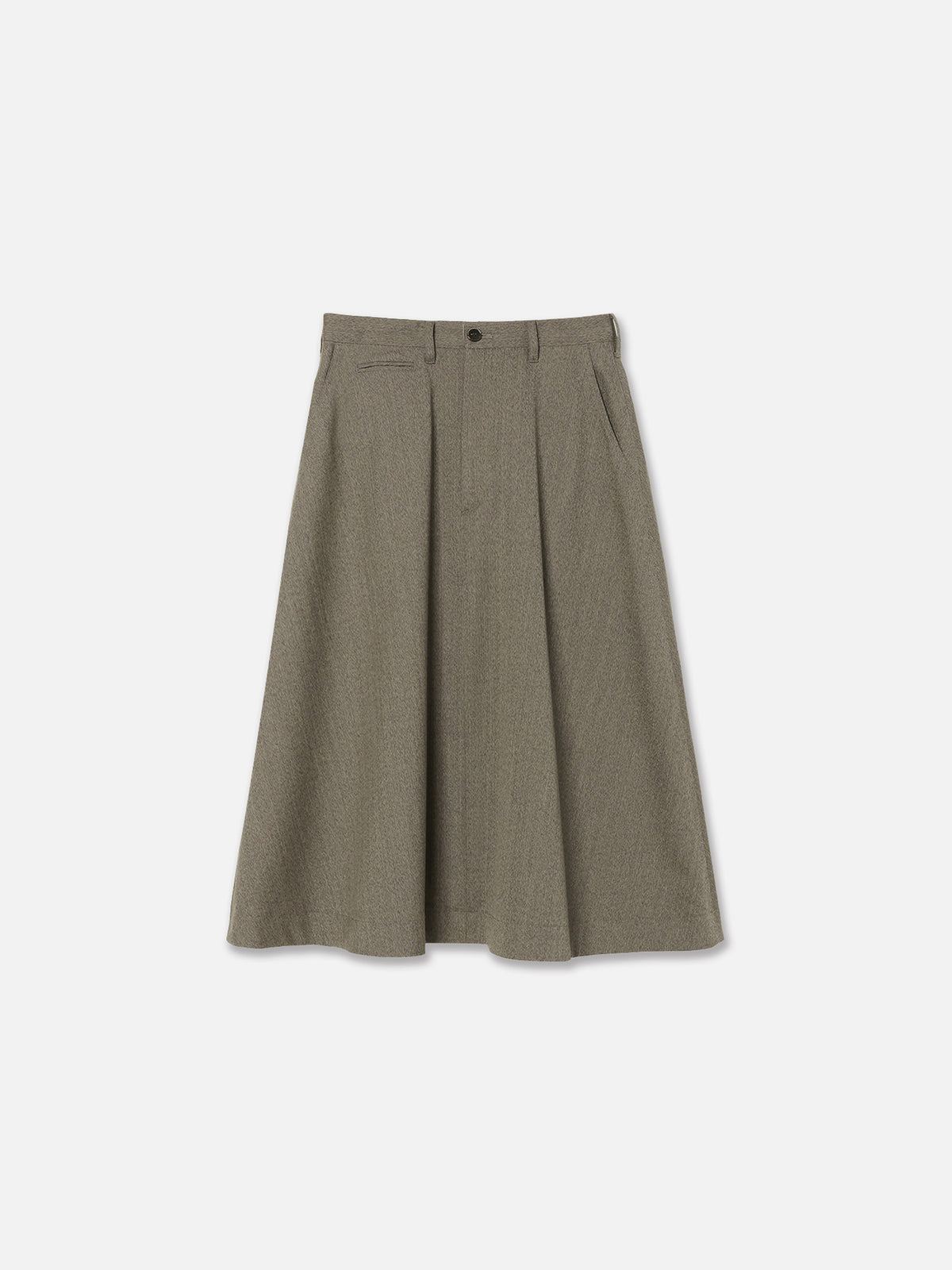 DRESS FLARE SK HERRINGBONE