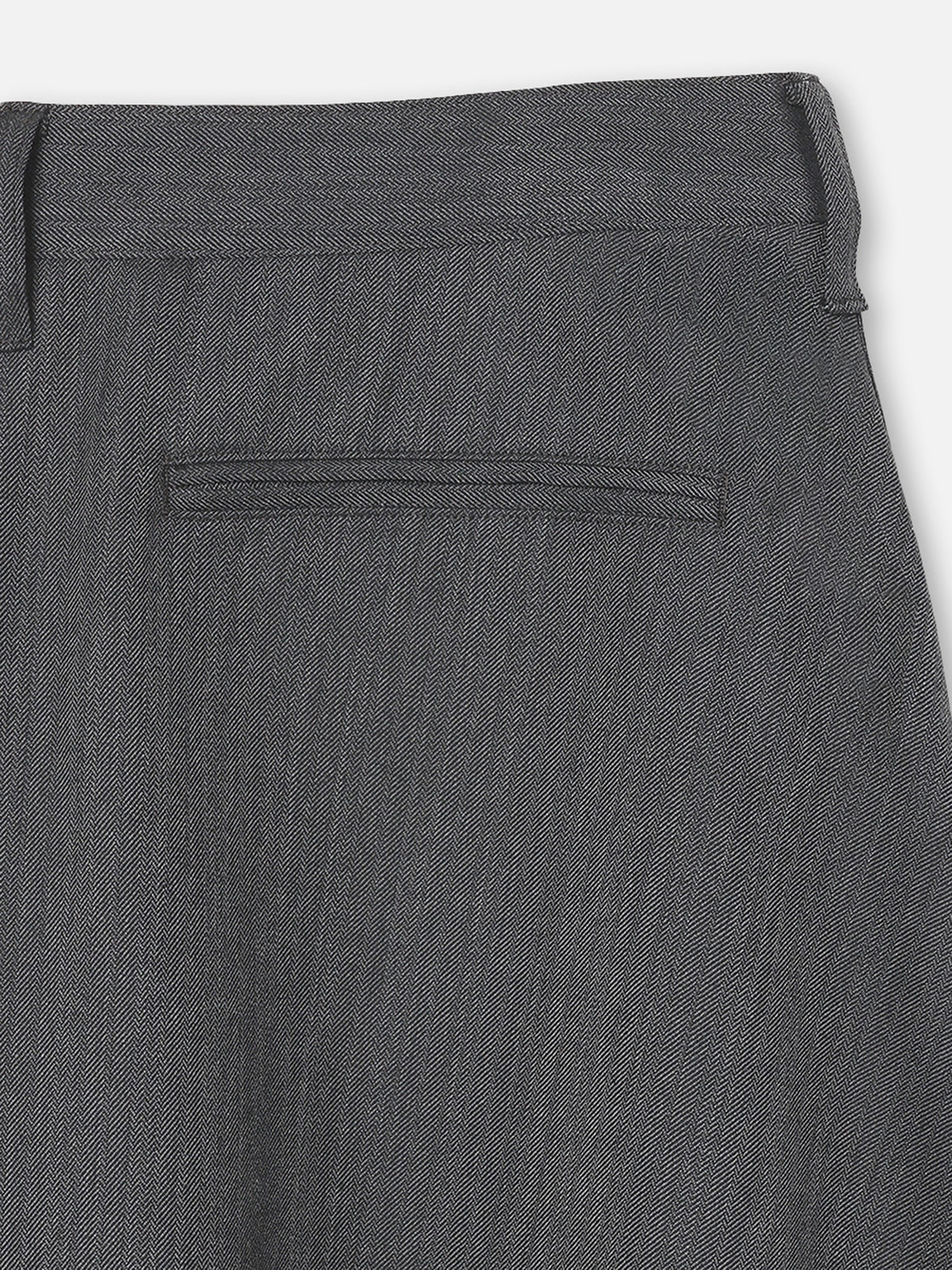 DRESS FLARE SK HERRINGBONE