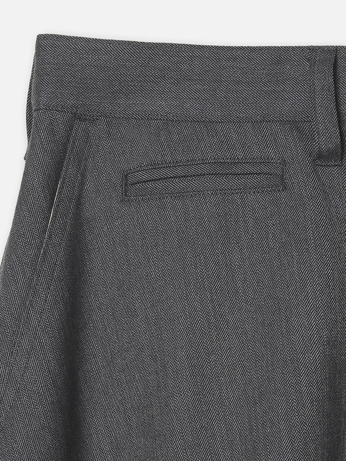 DRESS FLARE SK HERRINGBONE