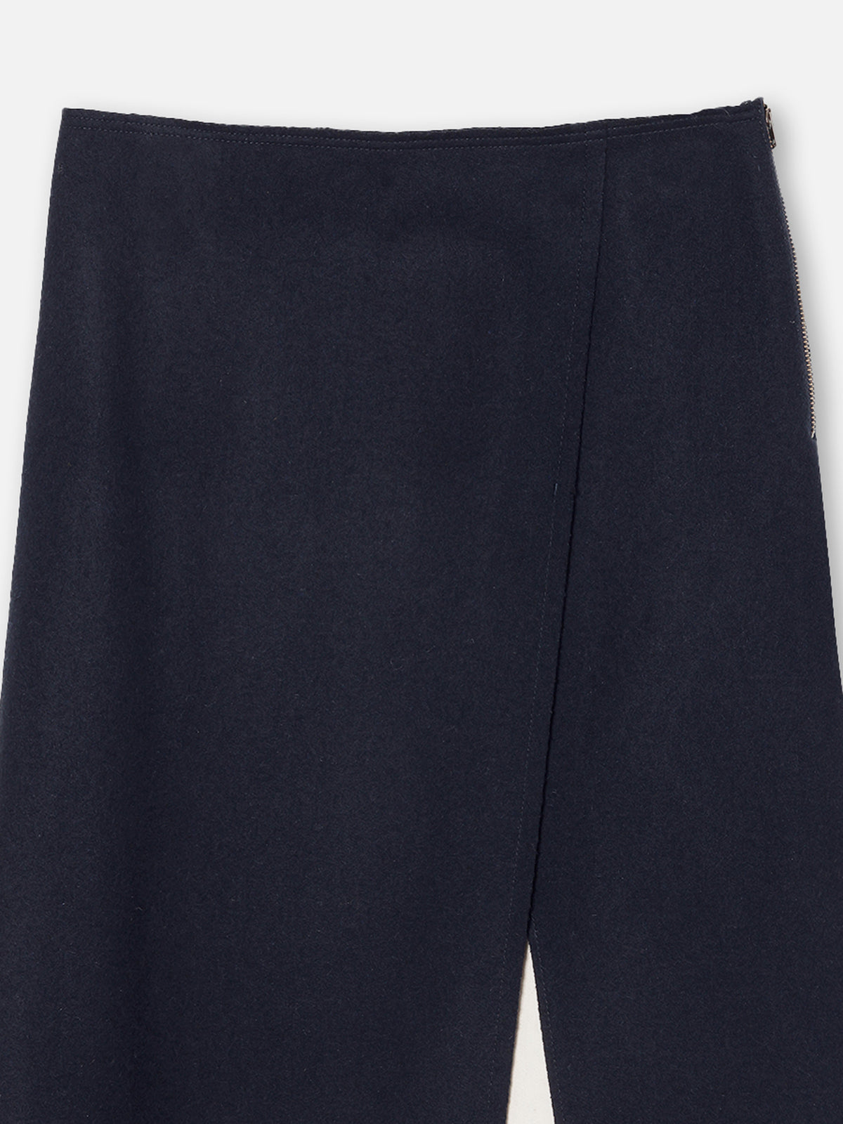 VISIBLE LINING WRAP SKIRT