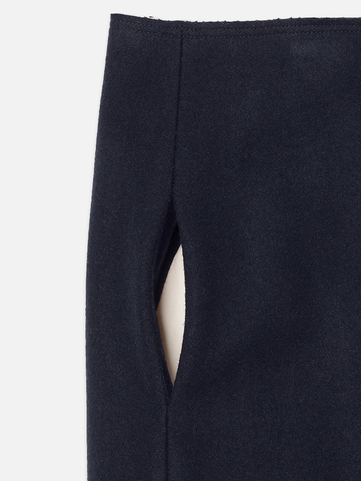VISIBLE LINING WRAP SKIRT
