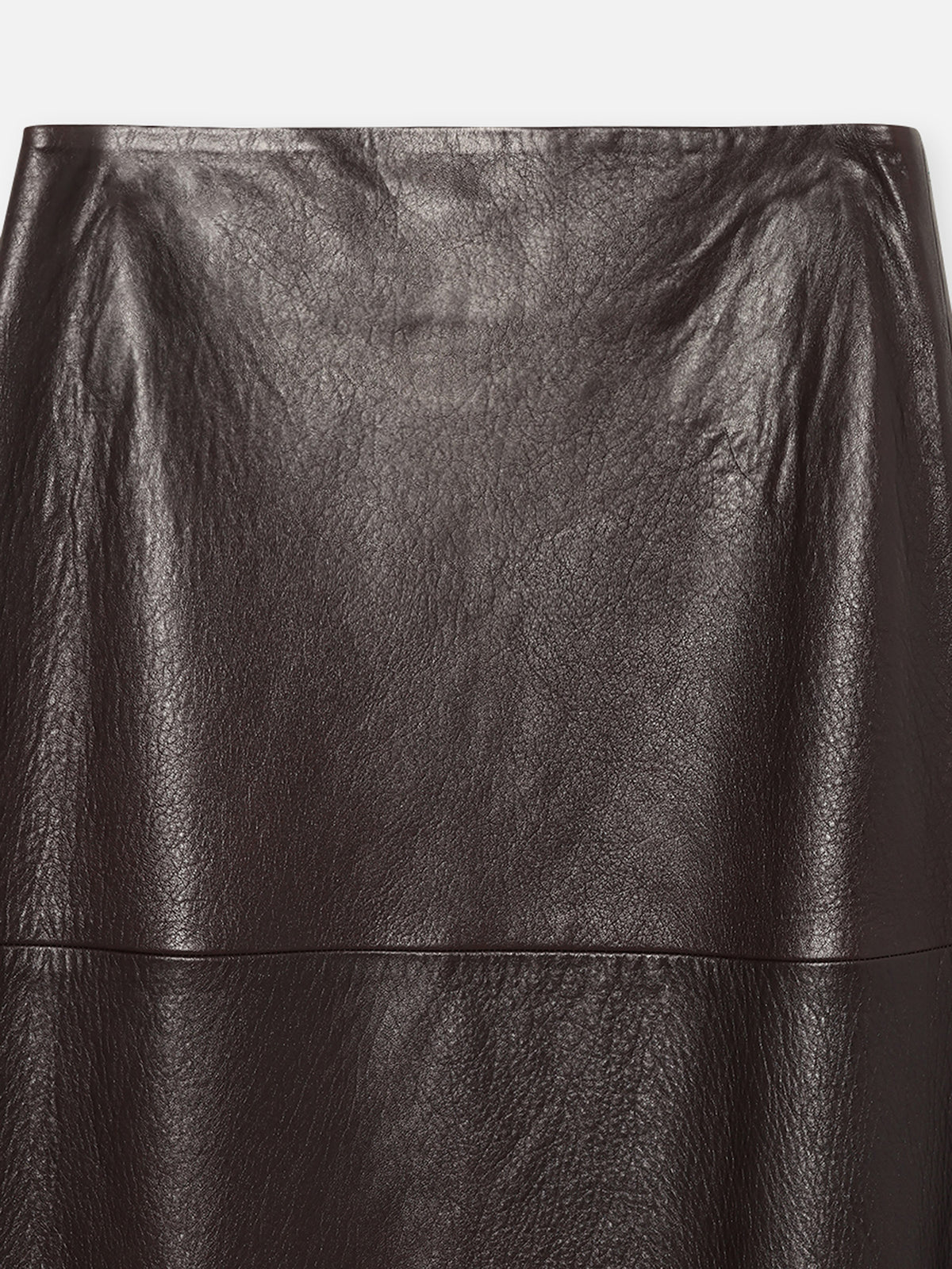 A LINE SKIRT LEATHER