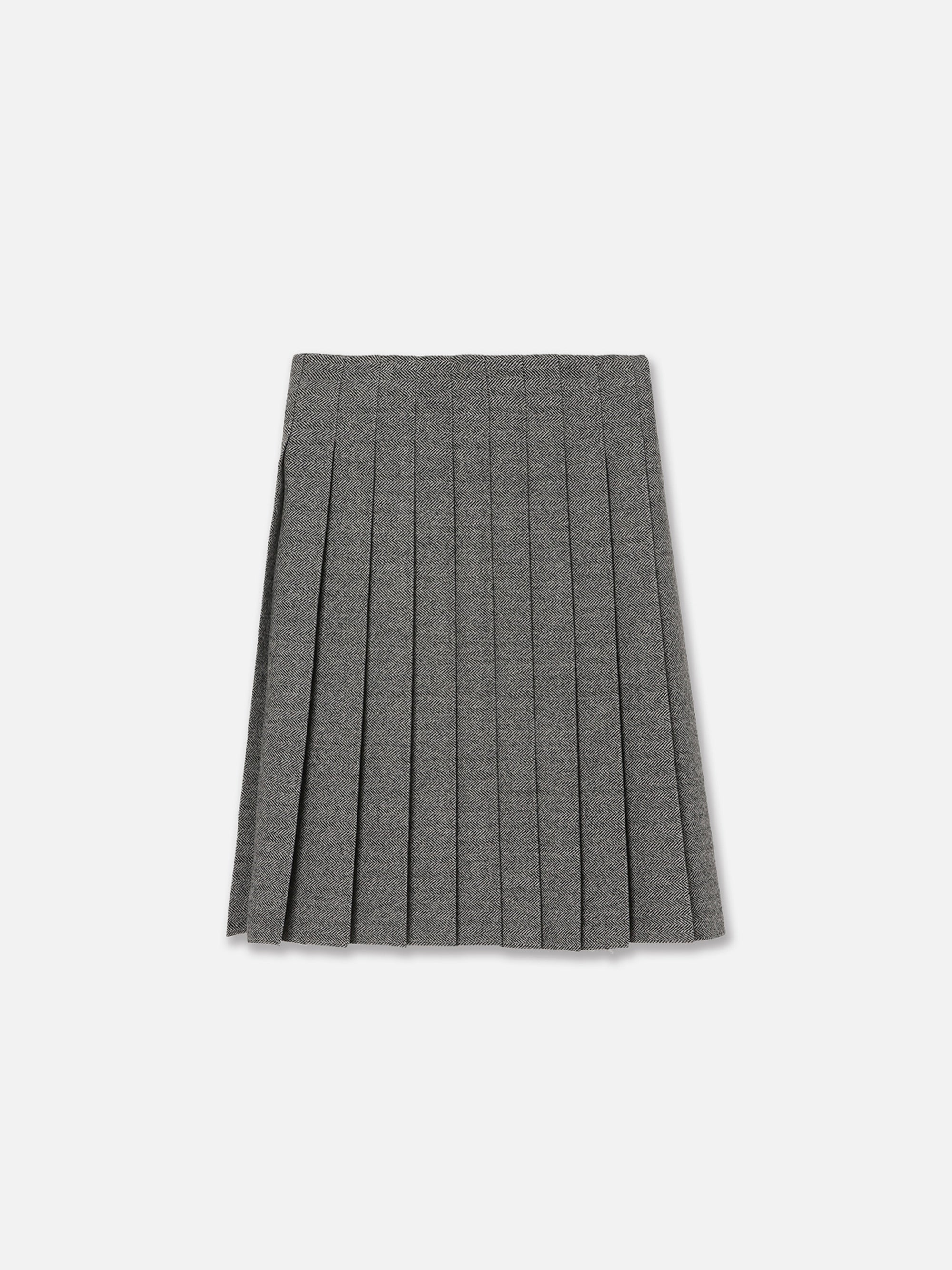 SLACKS REMAKE MIDDLE SK HERRINGBONE | MADISONBLUE｜マディソン