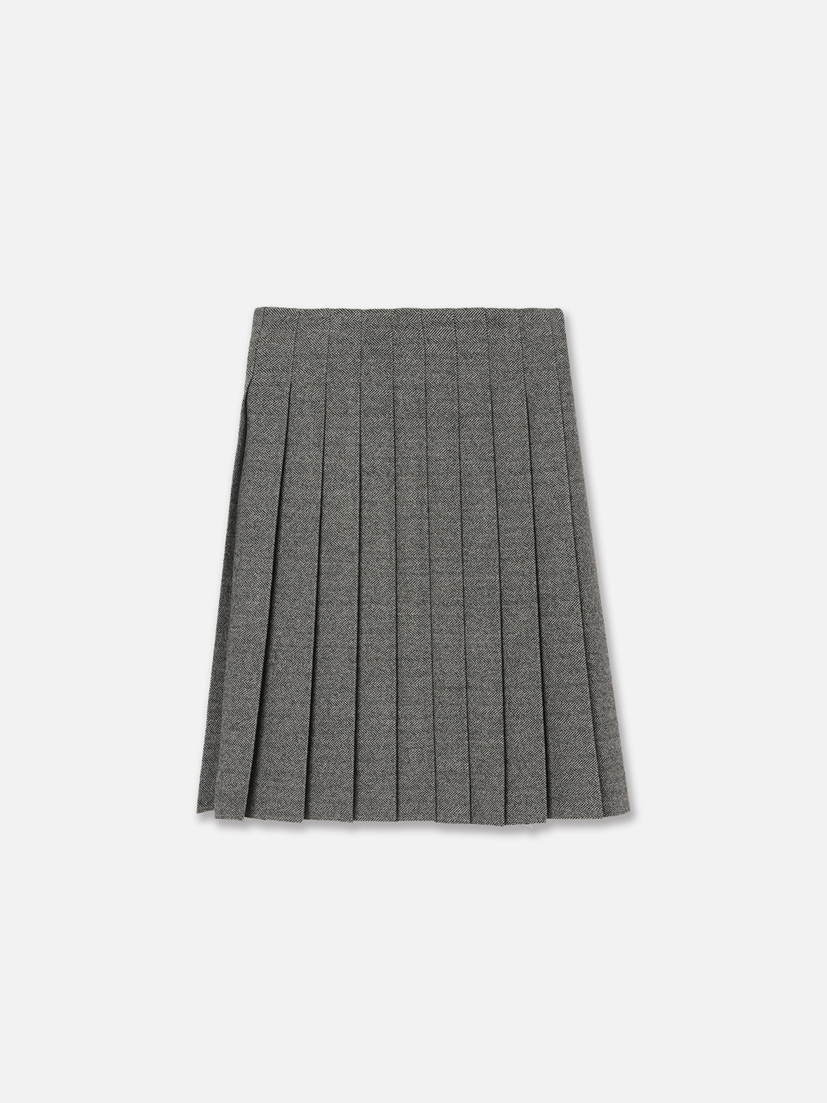 PLEATED WRAP SK HERRINGBONE