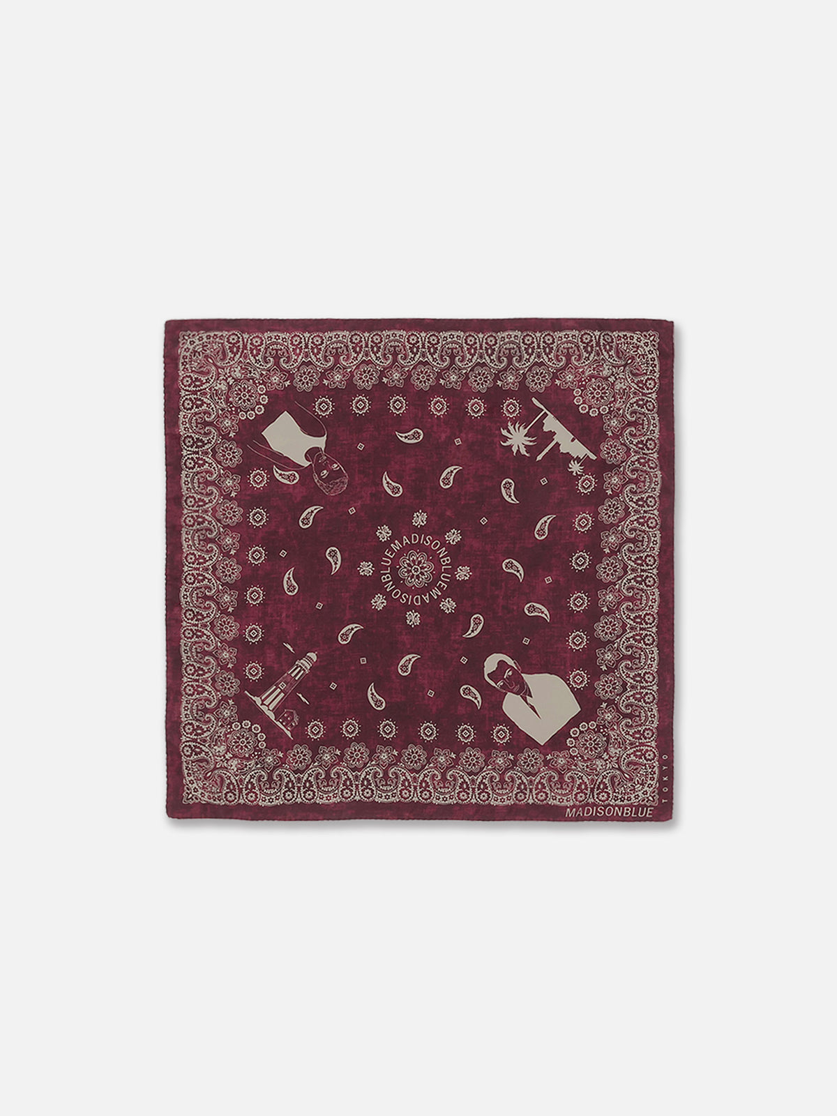 GRAPHIC PAISLEY SCARF LARGE