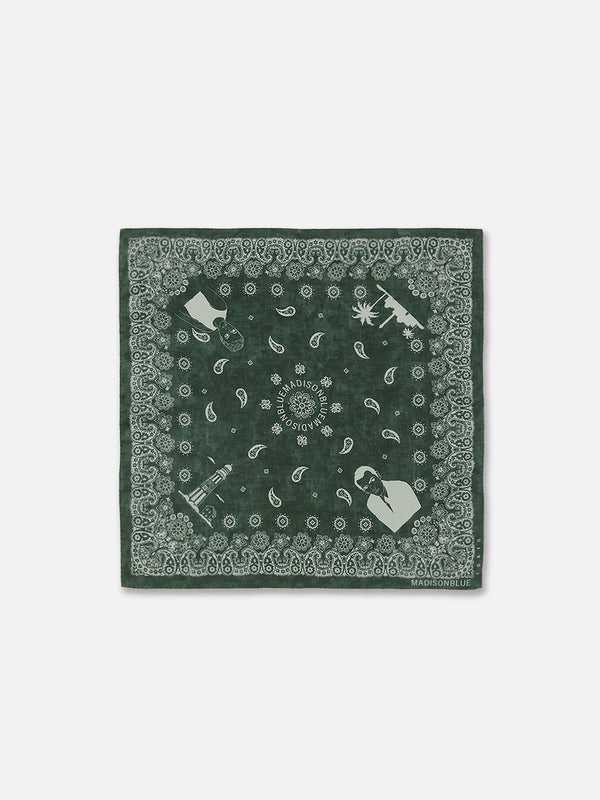 GRAPHIC PAISLEY SCARF LARGE