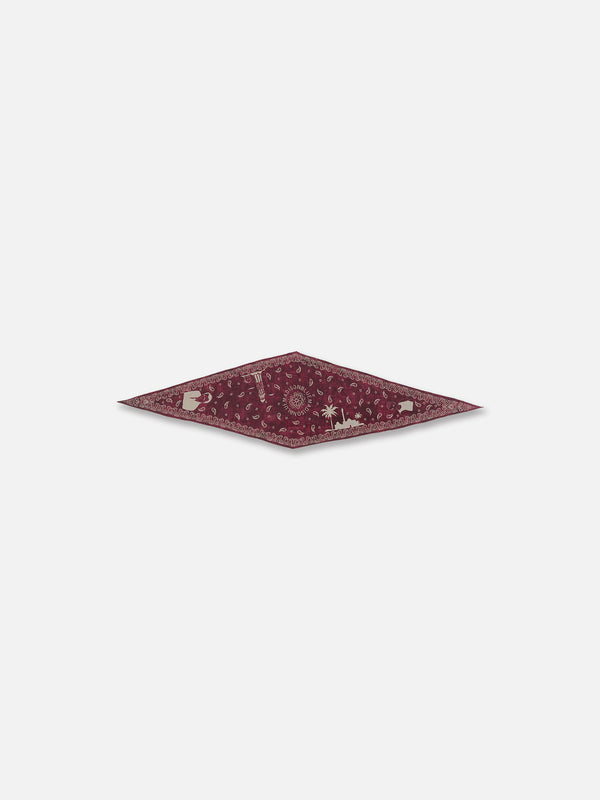 GRAPHIC PAISLEY DIAMOND SCARF