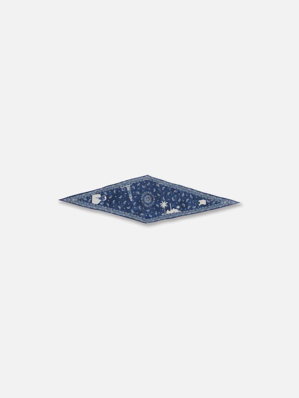 GRAPHIC PAISLEY DIAMOND SCARF