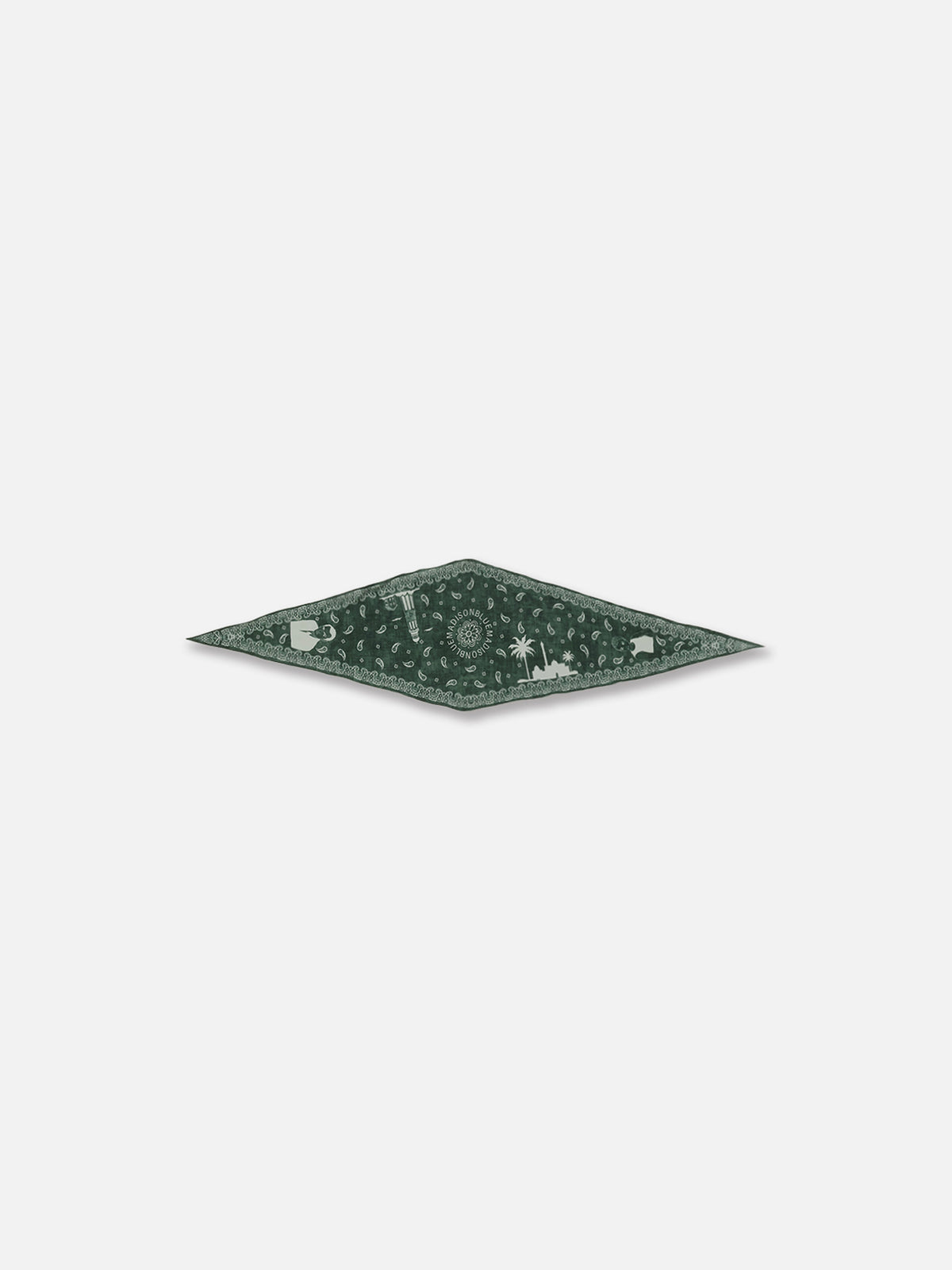 GRAPHIC PAISLEY DIAMOND SCARF