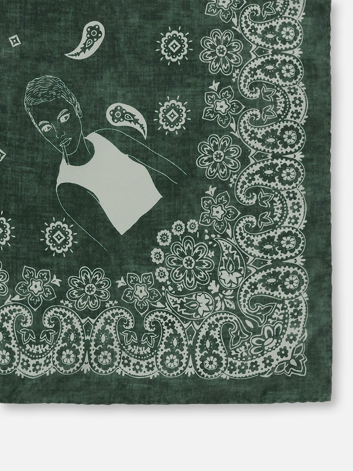 GRAPHIC PAISLEY SCARF LARGE