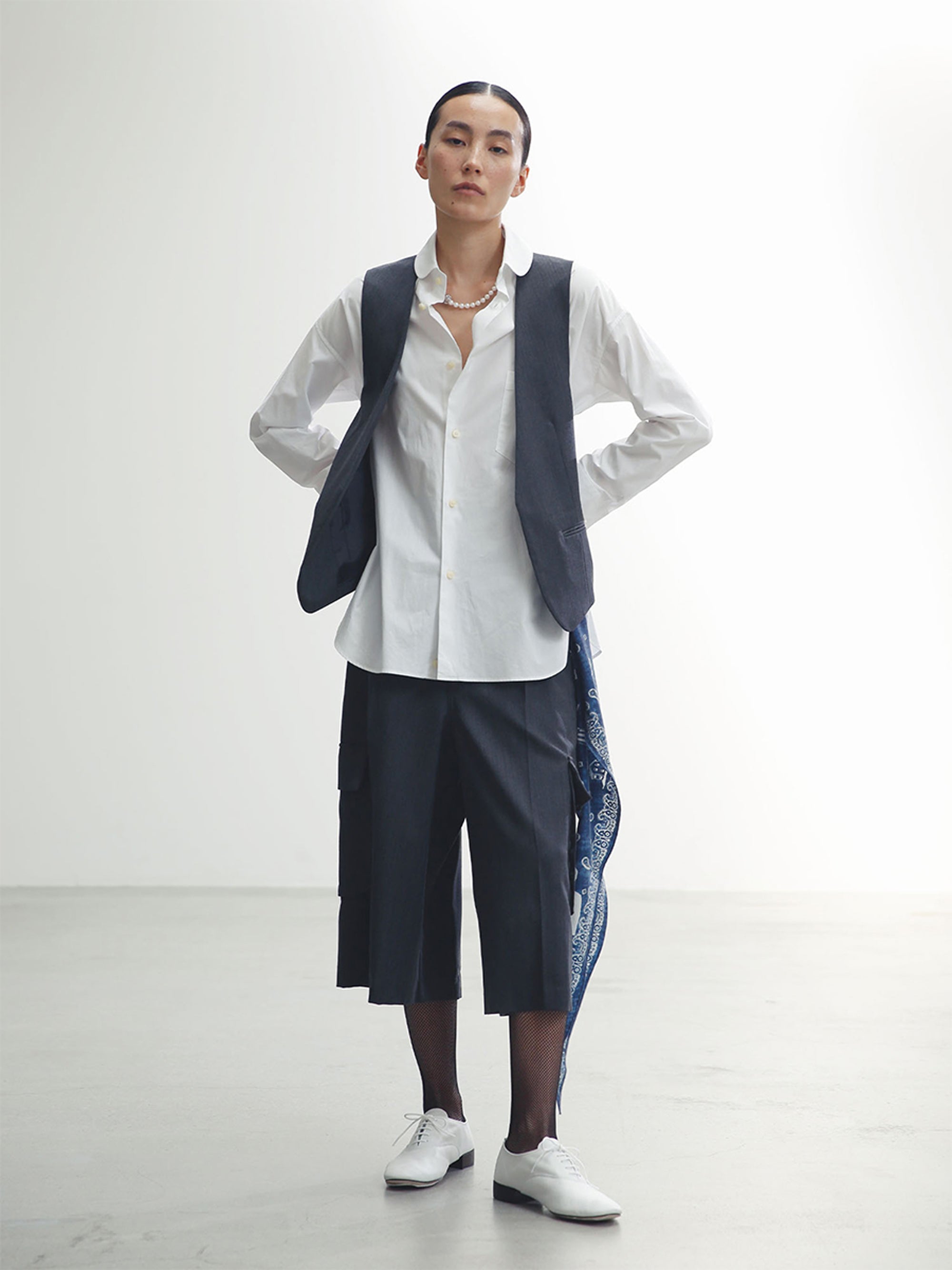 BUTTONLESS GILET HERRINGBONE | MADISONBLUE｜マディソンブルー公式サイト